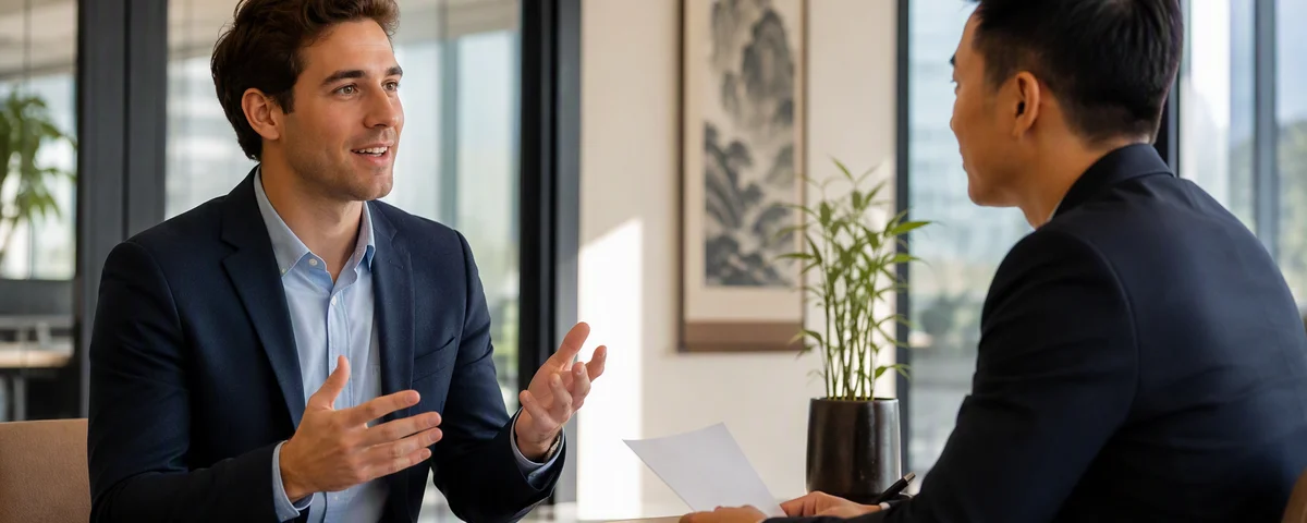 Professional leveraging Chinese language skills to advance career in global business