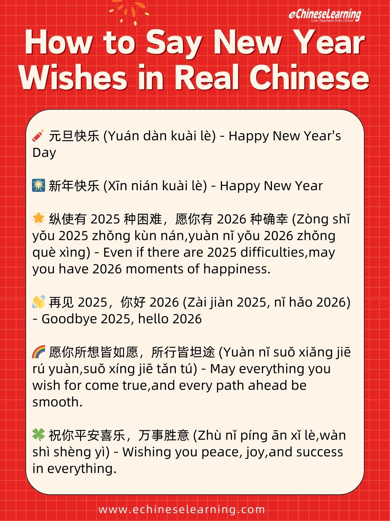Learn to Say New Year Wishes in Chinese